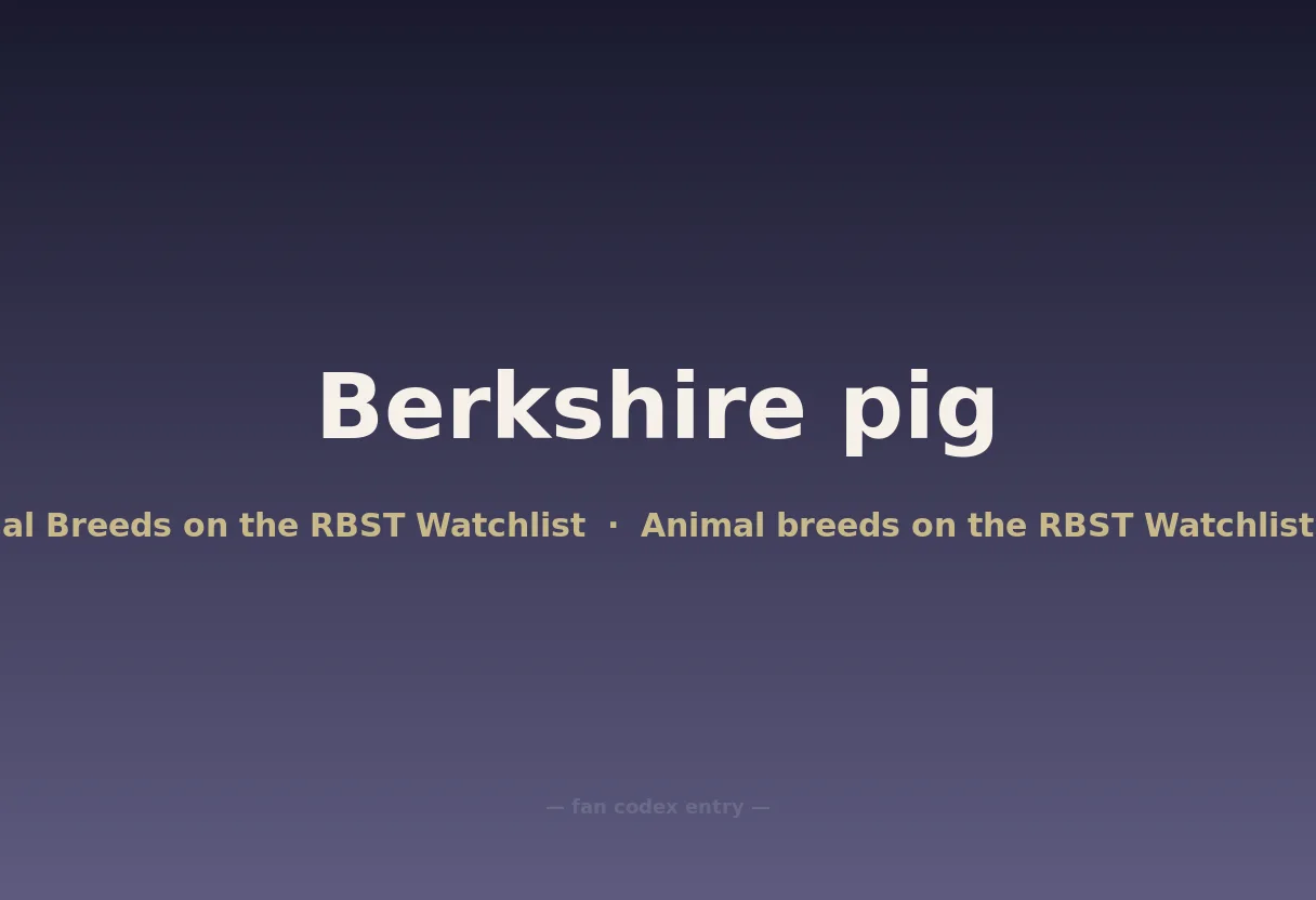 Berkshire pig